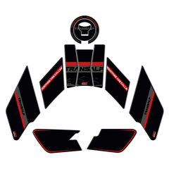 GPK σετ 3D προστατευτικά ρεζερβουάρ Honda XL750 Transalp 2023-2024 μαύρο-κόκκινο