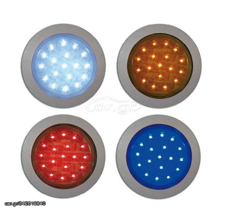 ΠΛΑΦΟΝΙΕΡΑ LED 12 / 24V ΛΕΥΚΑ / ΚΙΤΡΙΝΟ / ΚΟΚΚΙΝΟ / ΜΠΛΕ LED DS-SL-12.18, DS-SL-24.18, DS-SL-24.1805, DS-SL-24.1806, DS-SL-241808