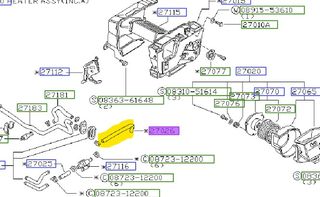 Κολλάρο καλοριφέρ NISSAN Bluebird  910  - 1980-1983 # 92407W3200 /ΓΝΗΣΙO