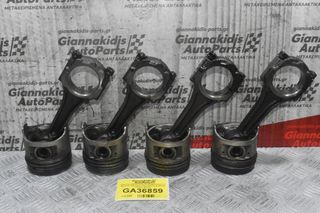 Πιστόνια + Μπιέλες Mazda B2200 E2200 2.2 R2 1988-1996 (Εξωτερικη Διαμετρος 86mm) (Πειρος 25mm)