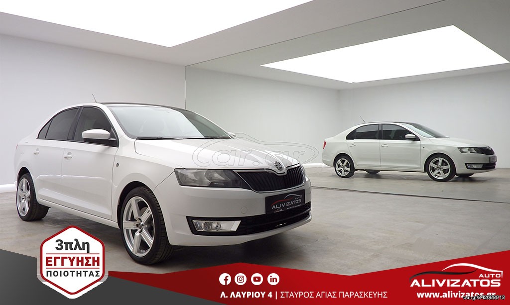 Skoda Rapid 2013 1.6TDI R17 CLIMA DIESEL 3ΠΛΗ ΕΓΓΥΗΣΗ ΕΛΛΗΝΙΚΟ