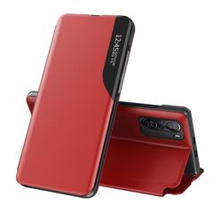 Eco Leather View Case Elegant Flip Cover Case with Stand Function Xiaomi Redmi K40 Pro + / K40 Pro / K40 / Poco F3 Red