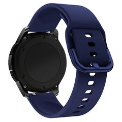 Silicone Strap TYS wristband for smartwatch, universal, 20mm, dark blue