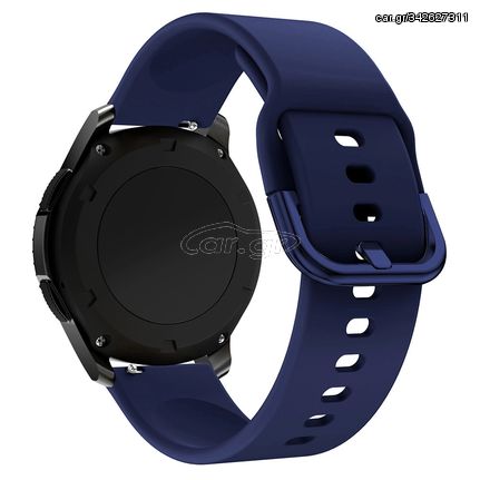 Silikonarmband TYS-Armband für Smartwatch, universell, 20 mm, dunkelblau
