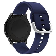 Silicone Strap TYS wristband for smartwatch, universal, 22mm, dark blue