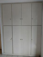14 λευκά ξύλινα ντουλαπόφυλλα
