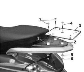 Βάση Βαλίτσας SHAD για Piaggio Liberty 50-125-150-thumb-1