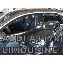 AUDI A3 Y8 LIM. 4D 2020+ ΣΕΤ ΑΝΕΜΟΘΡΑΥΣΤΕΣ ΑΥΤΟΚΙΝΗΤΟΥ ΑΠΟ ΕΥΚΑΜΠΤΟ ΦΙΜΕ ΠΛΑΣΤΙΚΟ HEKO - 4 ΤΕΜ.