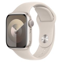 Apple Watch Series 9 GPS 41mm Starlight Aluminium Case with Starlight Sport Band - S/M