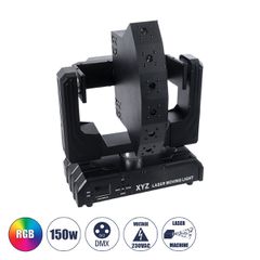 GloboStar® HADES 51199 Επαγγελματική Κινούμενη Ρομποτική Μπάρα Super LASER BEAM Light 150W - 6 x 1W Laser - 300mW RED/638nm - 100mW GREEN/531nm - 600mW BLUE/442nm - AC 220V-240V IP20 3in1 RGB DMX512 -