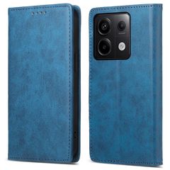 Θήκη Xiaomi Redmi Note 13 Pro 5G / Poco X6 5G DIERFENG DF 05 Foldable Series με βάση στήριξης, υποδοχή καρτών και μαγνητικό κούμπωμα Flip Wallet από συνθετικό δέρμα και εσωτερικό TPU μπλε