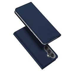 Θήκη Samsung Galaxy S23 FE 5G DUX DUCIS Skin Pro Series με βάση στήριξης, υποδοχή καρτών και μαγνητικό κούμπωμα Flip Wallet από συνθετικό δέρμα και TPU μπλε