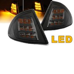 Μπροστινά Φλας Για Bmw 3 E46 99-01 Sedan/Touring Μαύρα/Clear Led 2 Τεμάχια Eagle Eyes