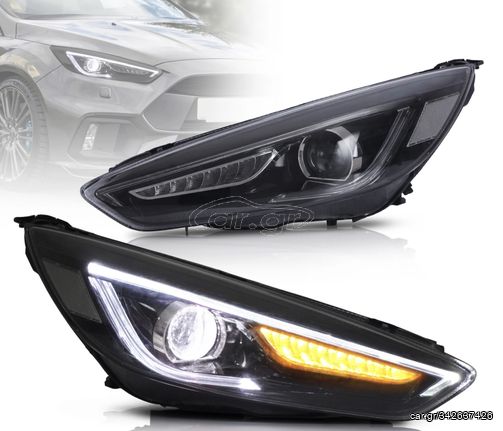 ΦΑΝΑΡΙΑ ΕΜΠΡΟΣ LED Headlights Ford Focus Mk III Facelift (mk 3.5)