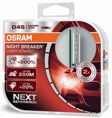 OSRAM D4S 35W Xenarc Night Breaker Laser +200% Περισσότερο Φως (66440XNL-HCB) 2τμχ