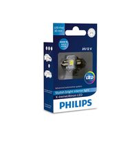 PHILIPS C5W LED Festoon 12V 1W 14x30mm 4000K X-treme Vision (129404000KX1) 1τμχ