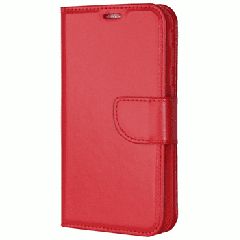 Θήκη, Samsung Galaxy A35 5G, Wallet Case Με Βάση Στήριξης, Υποδοχές Καρτών Και Μαγνητικό Κούμπωμα Flip Wallet, κόκκινο