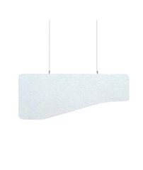 Audiodesigner ECOBAFFLE Shape Ηχοαπορροφητικά Πάνελ Οροφής 24/40x120cm Λευκό (Σετ 4 Τεμαχίων)