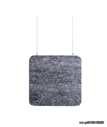 Audiodesigner ECOBAFFLE Square Ηχοαπορροφητικά Πάνελ Οροφής 80x80cm Γκρι (Σετ 4 Τεμαχίων)