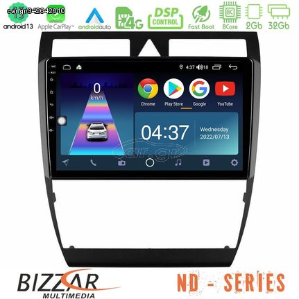 Bizzar ND Series 8Core Android13 2+32GB Audi A6 (C5) 1997-2004 Navigation Multimedia Tablet 9"