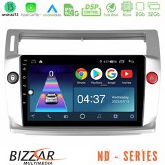 Bizzar ND Series 8Core Android13 2+32GB Citroen C4 2004-2010 Navigation Multimedia Tablet 9"