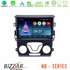 Bizzar ND Series 8Core Android13 2+32GB Ford Mondeo 2014-2017 Navigation Multimedia Tablet 9"