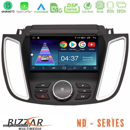 Bizzar ND Series 8Core Android13 2+32GB Ford Kuga/C-Max 2013-2019 Navigation Multimedia Tablet 9"