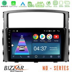 Bizzar ND Series 8Core Android13 2+32GB Mitsubishi Pajero 2008-2009 Navigation Multimedia Tablet 9"