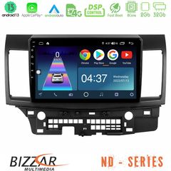 Bizzar ND Series 8Core Android13 2+32GB Mitsubishi Lancer 2008 – 2015 Navigation Multimedia Tablet 10"