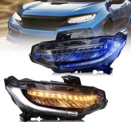 ΦΑΝΑΡΙΑ ΕΜΠΡΟΣ LED Headlights Honda Civic Sedan Hatchback Coupe