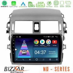 Bizzar ND Series 8Core Android13 2+32GB Toyota Corolla 2008-2010 Navigation Multimedia Tablet 9"