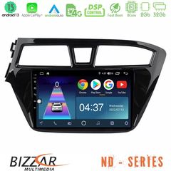 Bizzar ND Series 8Core Android13 2+32GB Hyundai i20 2014-2018 Navigation Multimedia Tablet 9"