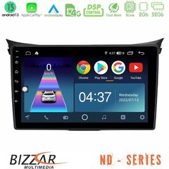 Bizzar ND Series 8Core Android13 2+32GB Hyundai i30 2012-2017 Navigation Multimedia Tablet 9"