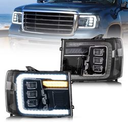 ΦΑΝΑΡΙΑ ΕΜΠΡΟΣ LED Headlights GMC Sierra 1500 2500HD 3500HD