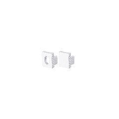 Set Of White Plastic End Caps For P178 1Pc With Hole + 1Pc Without Hole