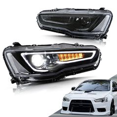 ΦΑΝΑΡΙΑ ΕΜΠΡΟΣ LED Headlights  Mitsubishi Lancer 2008-2017