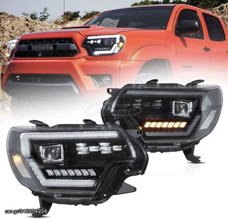 ΦΑΝΑΡΙΑ ΕΜΠΡΟΣ headlights Full LED Toyota Tacoma 2012-2015