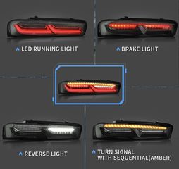 ΦΑΝΑΡΙΑ ΠΙΣΩ LED Taillights Chevrolet Camaro 2016-2018-thumb-3