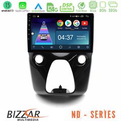 Bizzar ND Series 8Core Android13 2+32GB Toyota Aygo | Citroen C1 | Peugeot 108 Navigation Multimedia 10 | Pancarshop