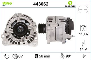 Δυναμό SEAT ALTEA, ALTEA XL, CORDOBA, IBIZA IV ST, LEON, TOLEDO III; VW BORA, BORA I, CADDY III, CADDY III/MINIVAN, GOLF IV, GOLF PLUS V, GOLF V 1.4/1.4LPG/1.6 10.01-05.15