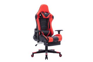 Καρέκλα gaming "ZELDO" από pu σε μαύρο/κόκκινο χρώμα 66x56x135