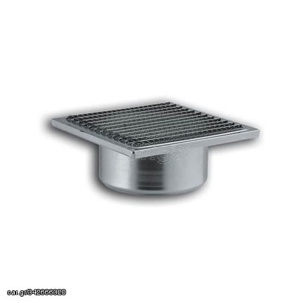 Περσίδα εξαερισμού 150x150mm ?100 μεταλλική inox