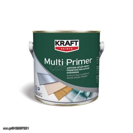 Αστάρι πρόσφυσης νερού 0,75L KRAFT Multi Primer - Λευκό