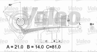 VALEO ΔΥΝΑΜΟ VAG VALEO 437188