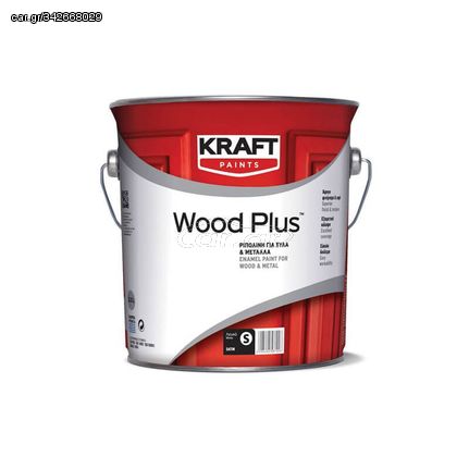 Ριπολίνη για ξύλα + μέταλλα 0,75L KRAFT Wood Plus Λευκό Ματ