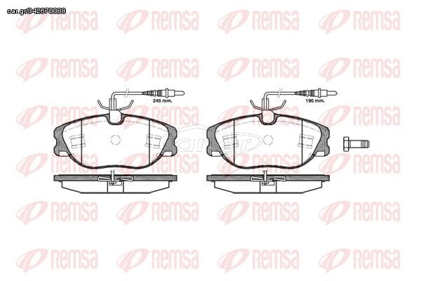 REMSA (21801 ) ΔΙΣΚΟΦΡΕΝΑ CITROEN/FIAT/LANCIA/PEUGEOT REMSA 0305.44