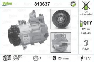 VALEO ΚΟΜΠΡΕΣΕΡ A/C VALEO 813637