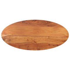 Επιφάνεια Τραπεζιού Οβάλ 110x40x3,8 εκ. Μασίφ Ξύλο Ακακίας 370811