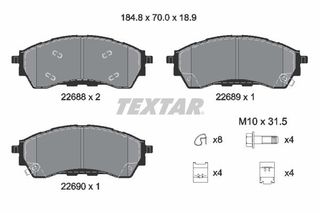 TEXTAR ΔΙΣΚΟΦΡΕΝΑ FORD TEXTAR 2268801