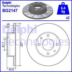 DELPHI ΔΙΣΚΟΠΛΑΚΕΣ (1τεμ.) DELPHI BG2147